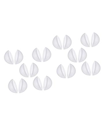 Healvian 10 Pairs Foot Arch Support Arch Boosters Sandals for Women Orthotic Arch Insert Plantar Insoles Silicone Arch Support Clear Sandals Foot Arch Cushion Flat Women's Sleeve