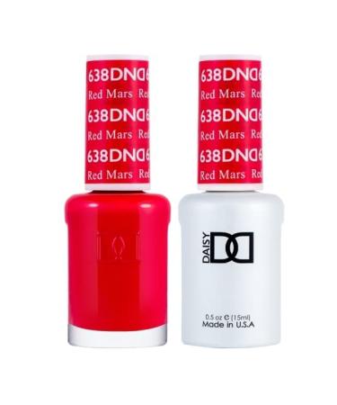 LIKO DND Nail Polish Nail Gel Red Mars Looks Classy On Your Nails Suitable for All Seasons No Wipe Nail Gel Polish Pack of 1 DND 638