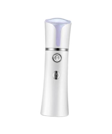 DRESSOOS Skin Care Humidifier 1pc Usb Humidifier Charging Face White Handheld Hydrator Evaporator Nano Spray Cold Mini Humidifier 14.1x4cm