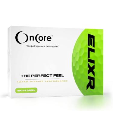 ONCORE GOLF ELIXR Tour Ball (2020) - Green Matte - One Dozen High Performance Golf Balls - Buy Online on GoSupps.com