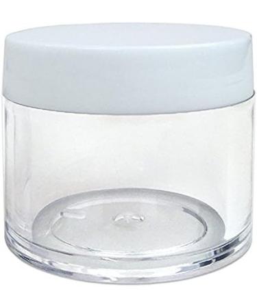 Beauticom Premium 30G/30ML Clear Jars (6 Pack) - BPA Free Round Containers with White Lids for Beads Gems Glitter & Crafts - Buy Online on GoSupps.com