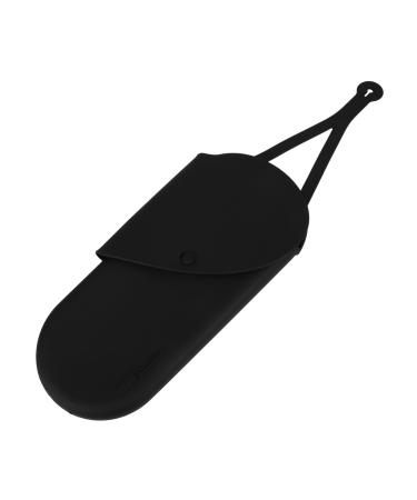 PLAFOPE Curling Iron Storage Bag Reusable Curling Iron Bag Curling Iron Carrier Storage Bag for Travel Curling Iron Storage Organizer Silicone Curling Iron Bag Portable Curling Iron Bag 29.50X13.50X2.00CM Black