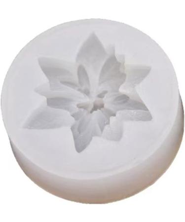 3D Christmas Flower Silicone Candle Mold Soap Fondant Making Supplies for DIY Chocolate Candy Ice Cream Decorating Tool Xmas Gift - Buy Online on GoSupps.com