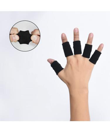 10 Finger Sleeves Thumb Braces for Pain Relief | Elastic Compression Support for Arthritis & Sports - Buy Online on GoSupps.com