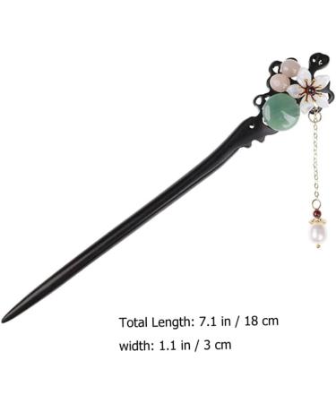 LALAFINA Hair Styling Accessories Hairpin Bun Flower Vintage Ebony Miss Hair Chopsticks - Buy Online on GoSupps.com