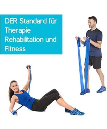 Theraband Original Fitness Band | Resistance Band for Strength Training & Weight Loss | 5.5m Roller Goods for Professionals | Black - Buy Online on GoSupps.com