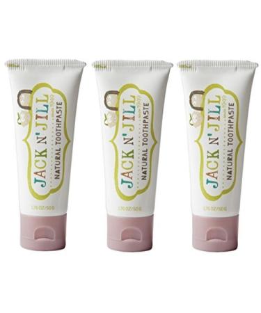 Jack N' Jill Natural Toothpaste Organic 50g Set of 3 - Raspberry by Jack N' Jill