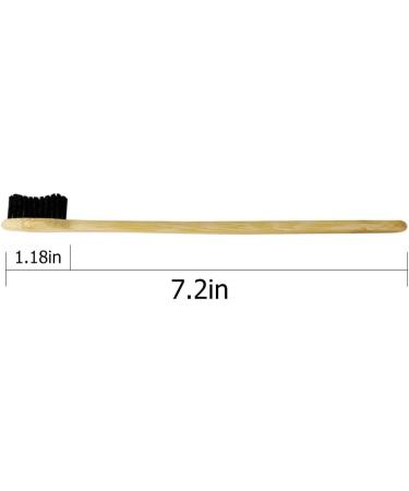 Super Hard Toothbrush Bamboo Toothbrush For Adult Hard Bristles Manual Toothbrush Pack of 6 - Buy Online on GoSupps.com