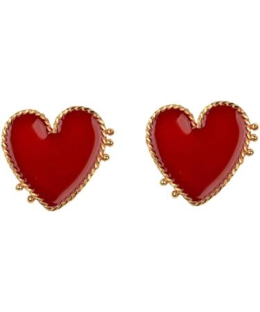 Adorainbow 1 Pair Heart Studs Ladies Miss Earring - Buy Online on GoSupps.com