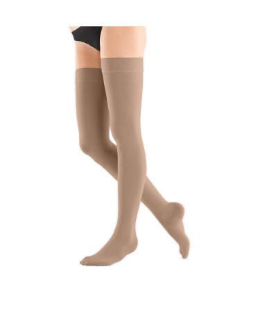 Bauerfeind VenoTrain soft AG CCL2 compression thigh stockings S normal amaretto short