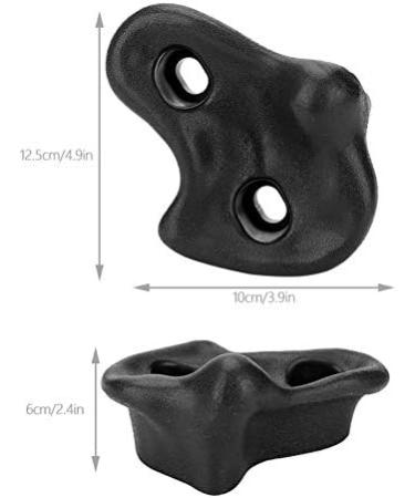 Dilwe Rock Climbing Holds 10 Pcs Kit with Hardware - Safety Comfortable Stones for Children Playground - Black - Buy Online on GoSupps.com