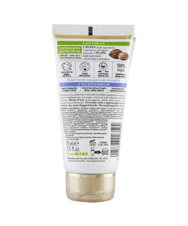 Argan Organic Hand Cream for Dry Skin - 75 ml | Made in Italy | Nourishing Moisturizer for All Skin Types - Buy Online on GoSupps.com