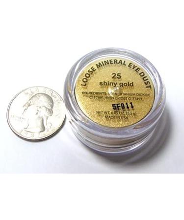 Pure Ziva Shiny Yellow Gold Loose Powder Mineral Glitter Eyeshadow | Talc-Free, Paraben-Free, Cruelty-Free - Buy Online on GoSupps.com