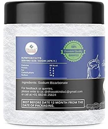 AOZA Dhawak Baking Soda - 300 GMS. | uses for Cleaning face Skin Teeth whitening Cooking Eating |Sodium Bicarbonate |Jar Pack | - Buy Online on GoSupps.com