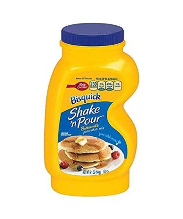 Bisquick Shake 'n Pour Buttermilk Pancake Mix, 5.1 oz (Pack of 4)