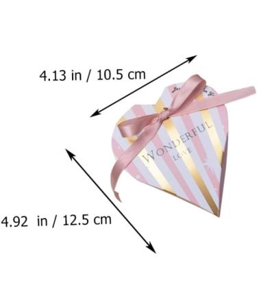 PRETYZOOM 10pcs Heart-shaped Wedding Candies Box Boxes Simple Candy Boxes Heart Shaped Sweets Boxes Love - Buy Online on GoSupps.com