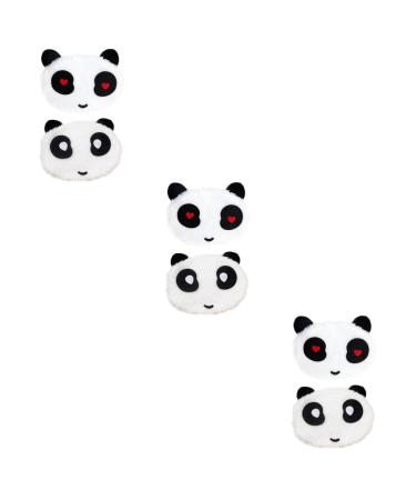 Solustrie 6 pc warm panda-warm face cover Cartoon-nose cover winter mask cotton mask mask mask disposable sleep mask protective face cover panda pattern caricature 1 piece (1 Pack) whitex3stk