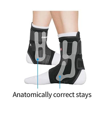 Zamst A1 Adjustable Ankle Bandage for Severe Sprains - Ideal Sports Support for Men & Women - Anatomical Fit (Left - L) - Buy Online on GoSupps.com