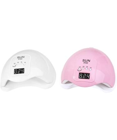 UV Nail Lamp Gel LED Light Polish Dryer Manicure Machine 48W Curing Auto Sensor 4 Timer Setting Fast Drying White - Buy Online on GoSupps.com