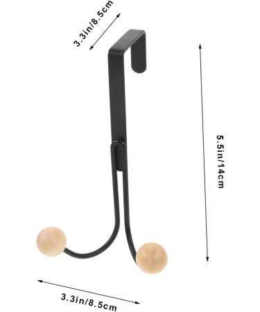 2pcs Iron Simple Door Hook Trousers Hook Door Hooks for Hanging Clothes Utility Hook Shelf Hat Metal - Buy Online on GoSupps.com