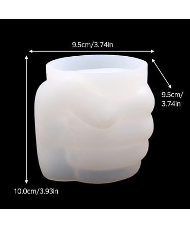 Fist Shape Silicone Mold for Concrete Flower Pots | DIY Jewelry Holder & Succulent Planter | Resin Casting, Plaster, Clay | Home Decor Craft Mold - Buy Online on GoSupps.com