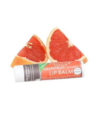 Soothing Touch Vegan Lip Balm Variety Pack - Grapefruit Lemon Cardamom Coconut Lavender Vanilla Chai - 4 Pack - Buy Online on GoSupps.com