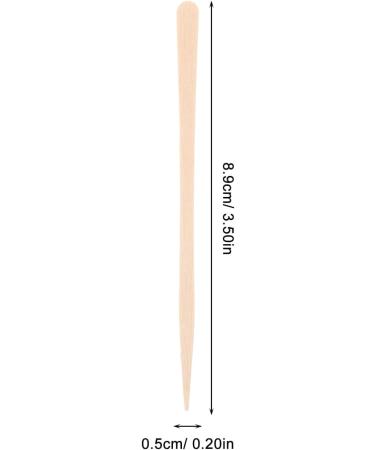 Healvian 100 Wooden Wax Sticks - Chin Eyebrow & Nose Hair Removal Applicators | Premium Quality Spatula for Smooth Skin - Buy Online on GoSupps.com