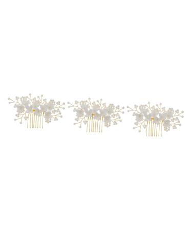 Beaupretty Accessories bridal wedding headpiece hair accessory for women wedding hair accessories hair gems for women bridal hair accessories bridal headpiece pearl bride hair Comb
