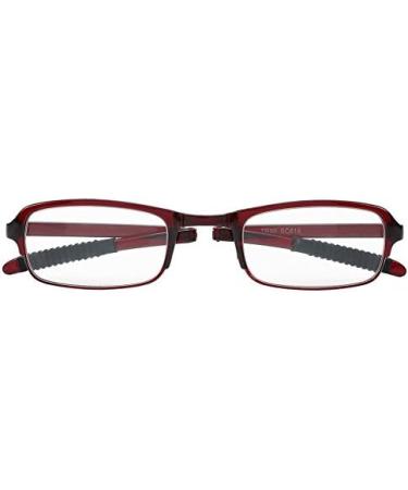 Foldable Reading Glasses for Men & Women - Lightweight Feather Hinge with Case (Red 2.0) - Perfect for Home & Travel - Buy Online on GoSupps.com