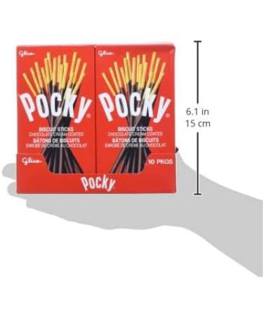 Glico GL55252 Pocky Chocolate Biscuit Sticks 10 Count Chocolate 10 Count (Pack of 1) - Buy Online on GoSupps.com