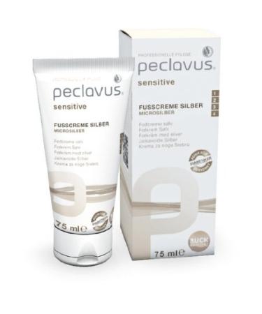 Peclavus Sensitive Foot Cream Silver Foot Care Cream antibacterial 75 ml