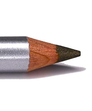 Pure Ziva  Pewter Dark Gold Green Sage Army Camouflage Color Metallic Wood Eyeliner Pencil  HD Professional Eye Liner Smudge Proof No Animal Testing & Cruelty Free Pewter Gold Green