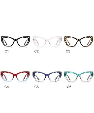 Vintage Blue Light Blocking Reading Glasses - TR Frame Clear Vision Flat Light Mirror Eyewear 1.50 C1 - International Shipping Available - Buy Online on GoSupps.com