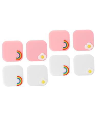 Healeved 8 STK Contact lens container Cleaning case lens travel set tweezers and suction rod travel set for contact lenses case container travel plastic cute stationery