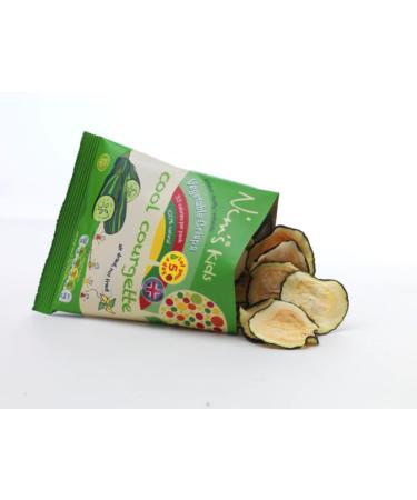 Nim's Kids Air Dried Crisps Vegan Vegetarian Healthy Snack (Courgette Crisps 5 x 16g Pack) - Buy Online on GoSupps.com