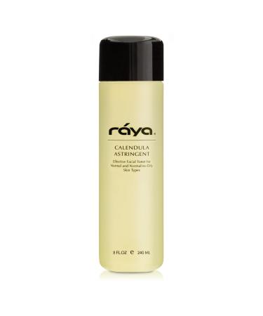 RAYA Calendula Astringent with AHA 6 oz (G-206) | Glycolic Facial Toner for Combo and Partially Oily Skin Prone to Break-Outs | Helps Normalize pH and Fight Bacteria | Made with Alpha Hydroxy Acids 6 fl-oz