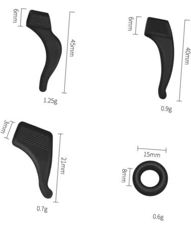 Housoutil 72 Pairs Ear Hook Glasses Holders - Anti-Slip Silicone Brackets for Secure Eyewear & Earrings - Buy Online on GoSupps.com