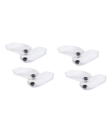 Healvian 4 Pairs Massage Gel Heel Pads for Plantar Silicone Mat Orthotic Insoles Shoe Pads Plantar Insoles Orthopedic Insoles Shoe Cushion Shoe Mats Wedge Silicone Gel