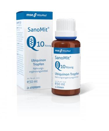 SanoMit liquid Ubiquinone Kaneka Coenzyme Q10 drops high dose vegan Dr Enzmann