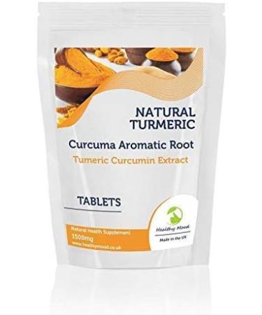 Buy Turmeric 250 Tablets - Curcumin 1500mg Dietary Supplement for Healthy Mood & Nutrition - International Shipping Available - Buy Online on GoSupps.com