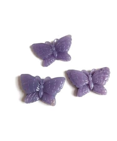 Hand Carved Crystal Gemstones Natural Quartz Crystal purpie mica Butterfly for Gift - (Color: Purple Size: 2inch) Chakra Reiki Balancing