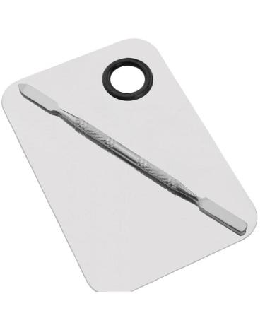 Ruluti Stainless Steel Makeup Mixing Palette & Spatula Tool - Perfect for Seamless Makeup Mixing - Buy Online on GoSupps.com