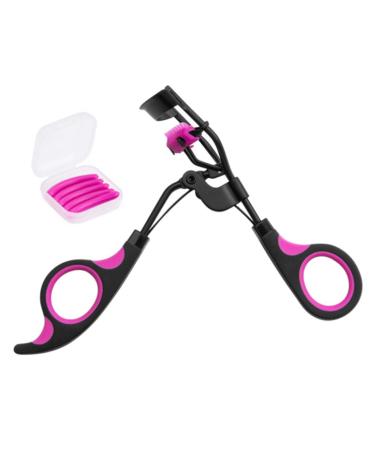 Eyelash Curlers with Comb - Stainless Steel Lash Curler | Quick Eye Makeup Accessory | 5 Replacement Refills for Women & Girls - Buy Online on GoSupps.com