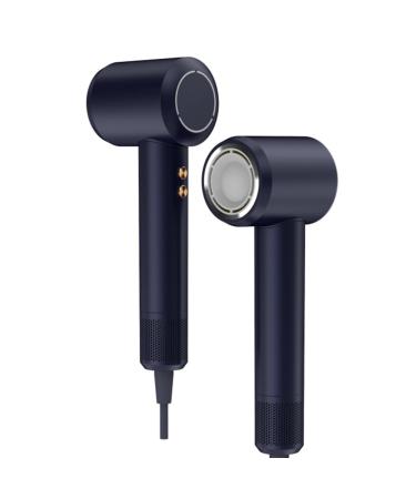 EEYZD Hair Dryer Adjustable Temperature with Diffuser Hair Dryer Wall-Mounted High-Power Magnetic Suction Ion Hair Dryer Black