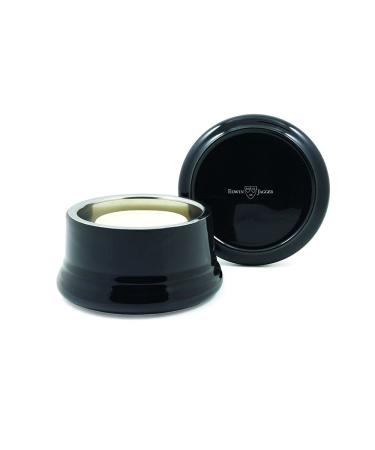 Edwin Jagger Art. RNL06 Black Beard Soap Dish with Lid and Stainless Steel Inner Lining