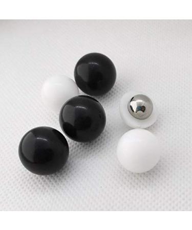 100 X Less Lethal .50 Cal Paintballs 4 Grams Solid PVC Steel Jaw Breaker Balls White