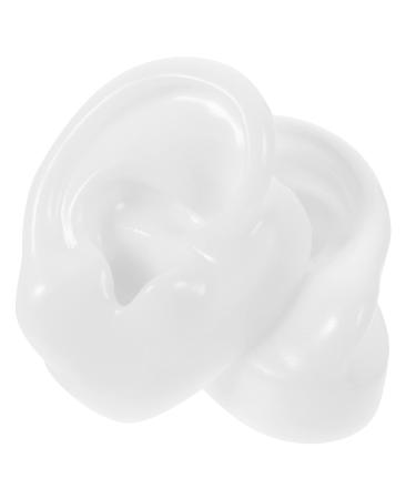 ULTECHNOVO 1 Pair Ear Mold Desk for Office Body Jewelry Ear Plugs Headphones Simulation Ear Model Artificial Ear Model Imitation Real Ear Model Silicone Ear Mold Acupoint Learning Tool Soft