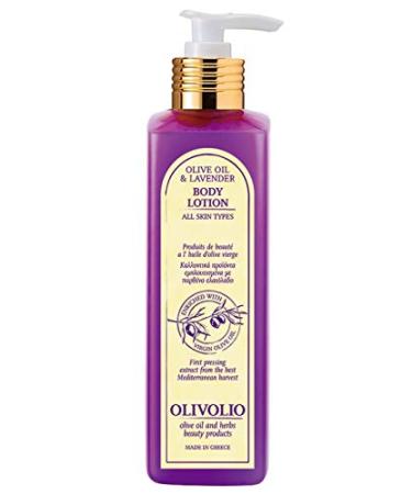 Olivolio botanics 93% natural body lotion with 100% organic lavender oil & olive oil without mineral oil and parabens - 250 ml