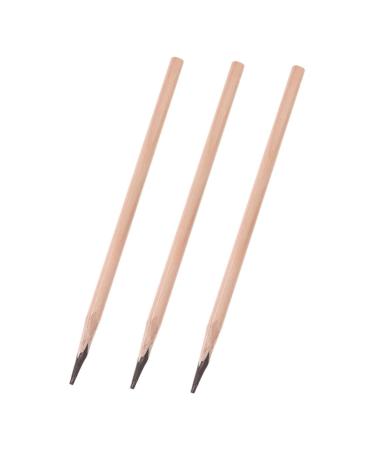 Outanaya 3pcs Coffee Wooden Pencil Wooden Makeup Brow Pencil Eyebrow Pencil Eyebrow Marker Pen