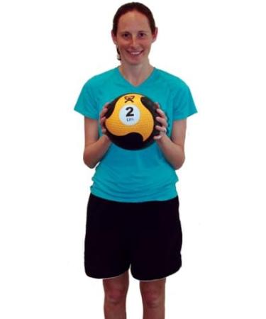 Cando Rubber Medicine Ball 2lb - Fabrication Enterprises | Pack of 1 - Buy Online on GoSupps.com